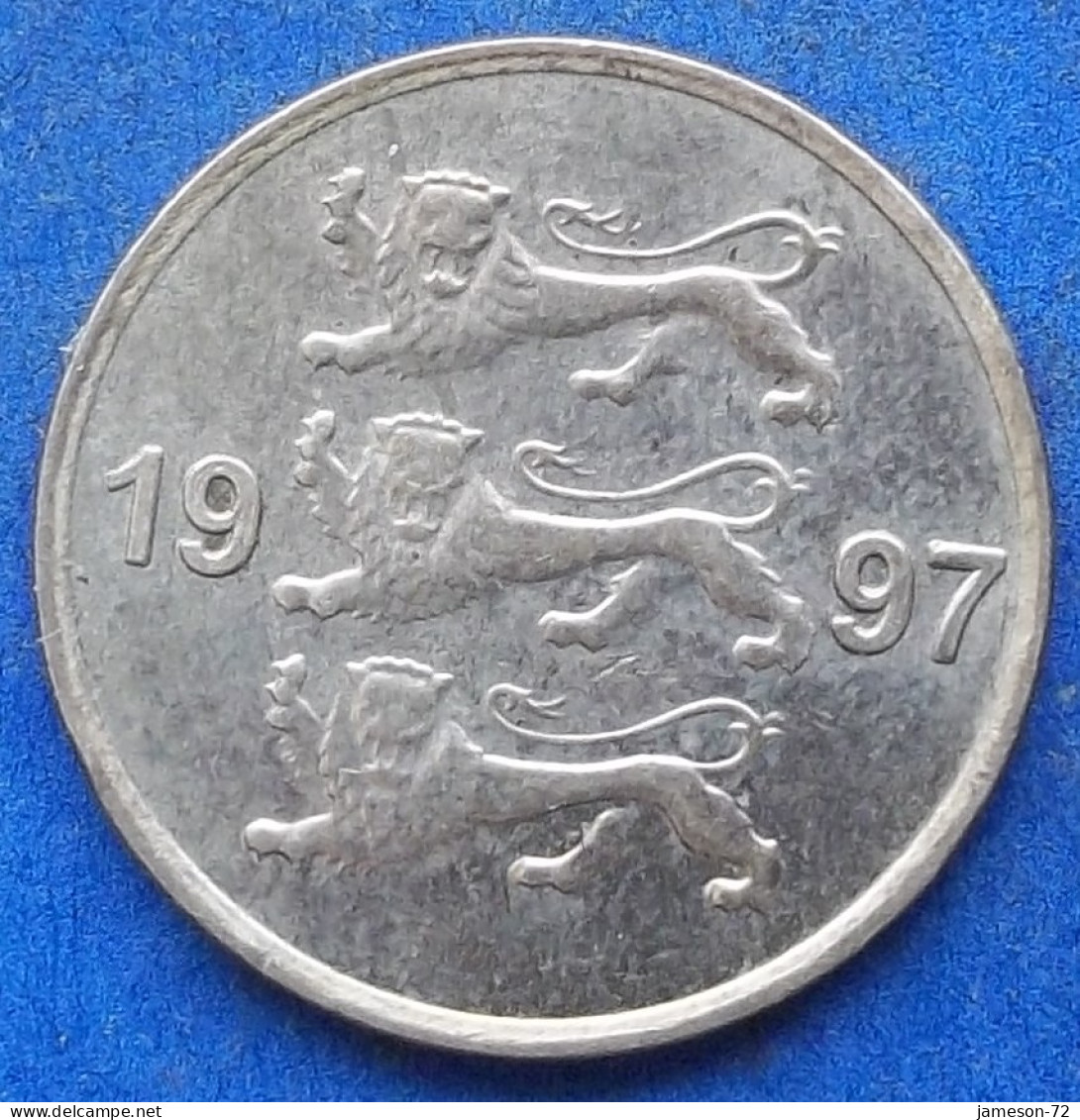 ESTONIA - 10 Senti 1997 KM# 22 Kroon Coinage (1991- 2010) - Edelweiss Coins - Estonia