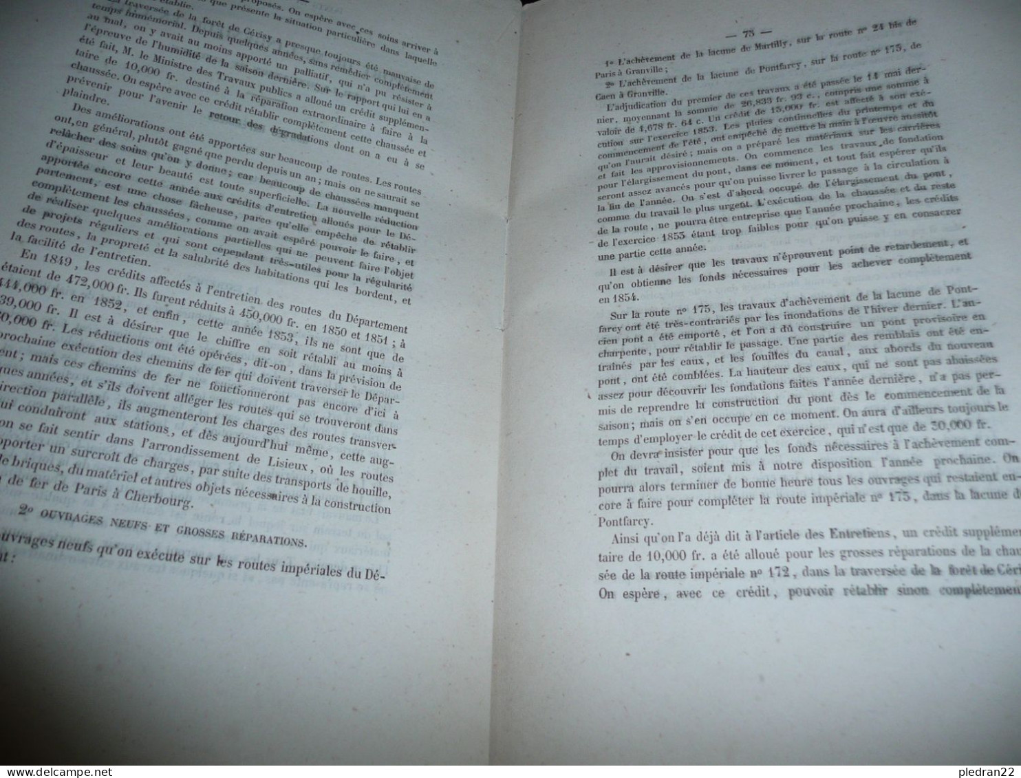 NORMANDIE ANNUAIRE DU DEPARTEMENT DU CALVADOS POUR L'ANNEE 1854 PAGNY IMPRIMEUR BOUCHARD LIBRAIRE A CAEN - Normandie