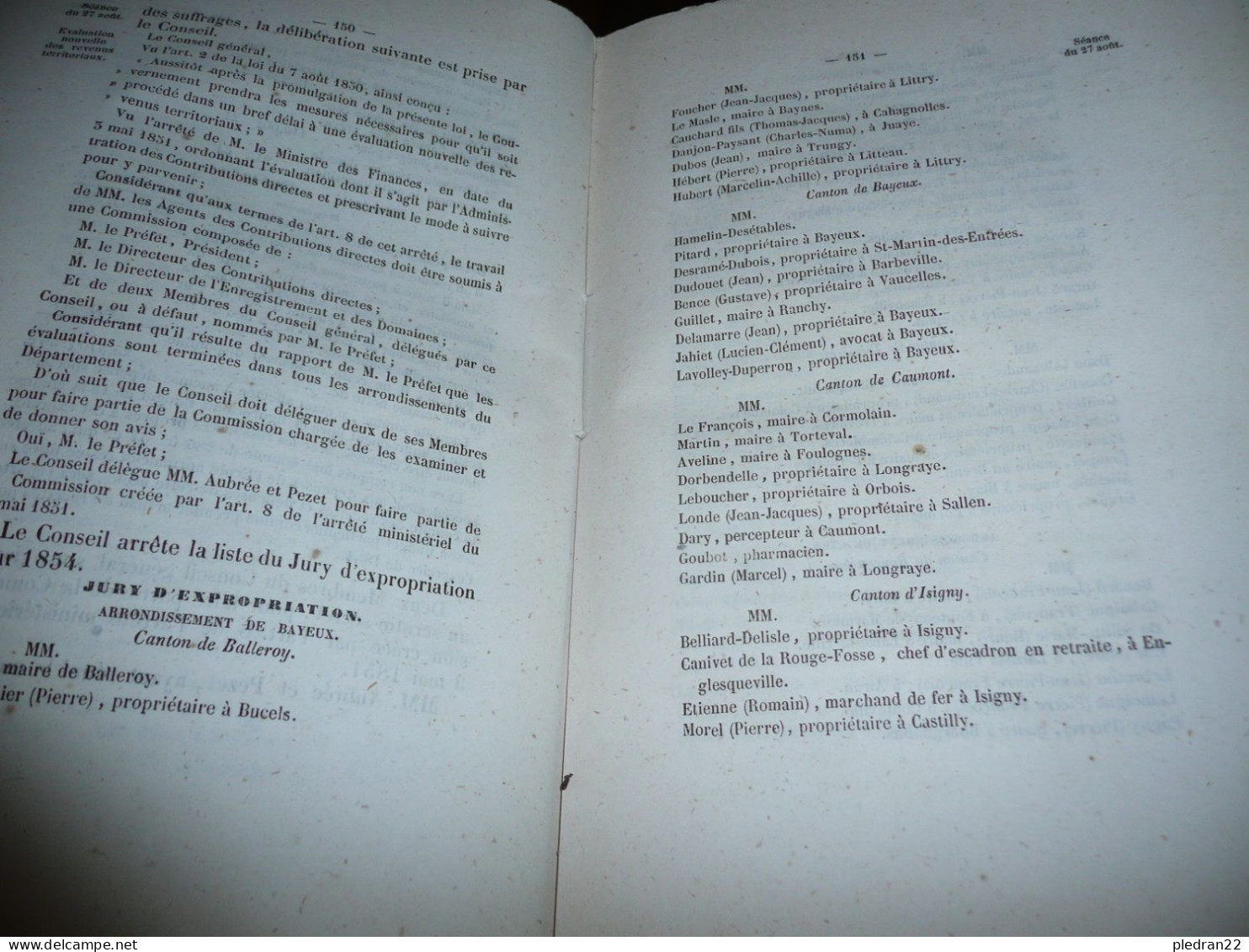 NORMANDIE ANNUAIRE DU DEPARTEMENT DU CALVADOS POUR L'ANNEE 1854 PAGNY IMPRIMEUR BOUCHARD LIBRAIRE A CAEN - Normandie