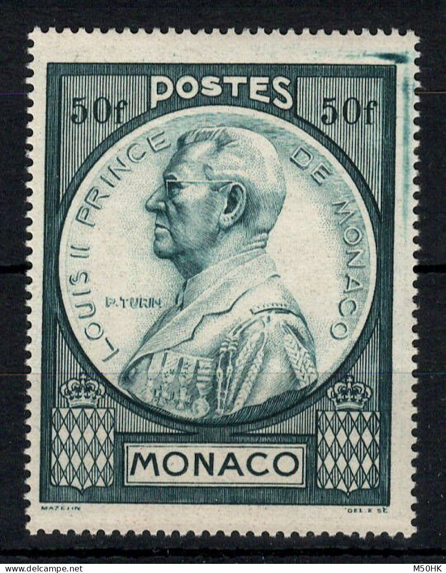 Monaco - Variété - YV 285 N** MNH Luxe Avec Fortes Traces D'essuyage Au Nord Est - Plaatfouten En Curiosa