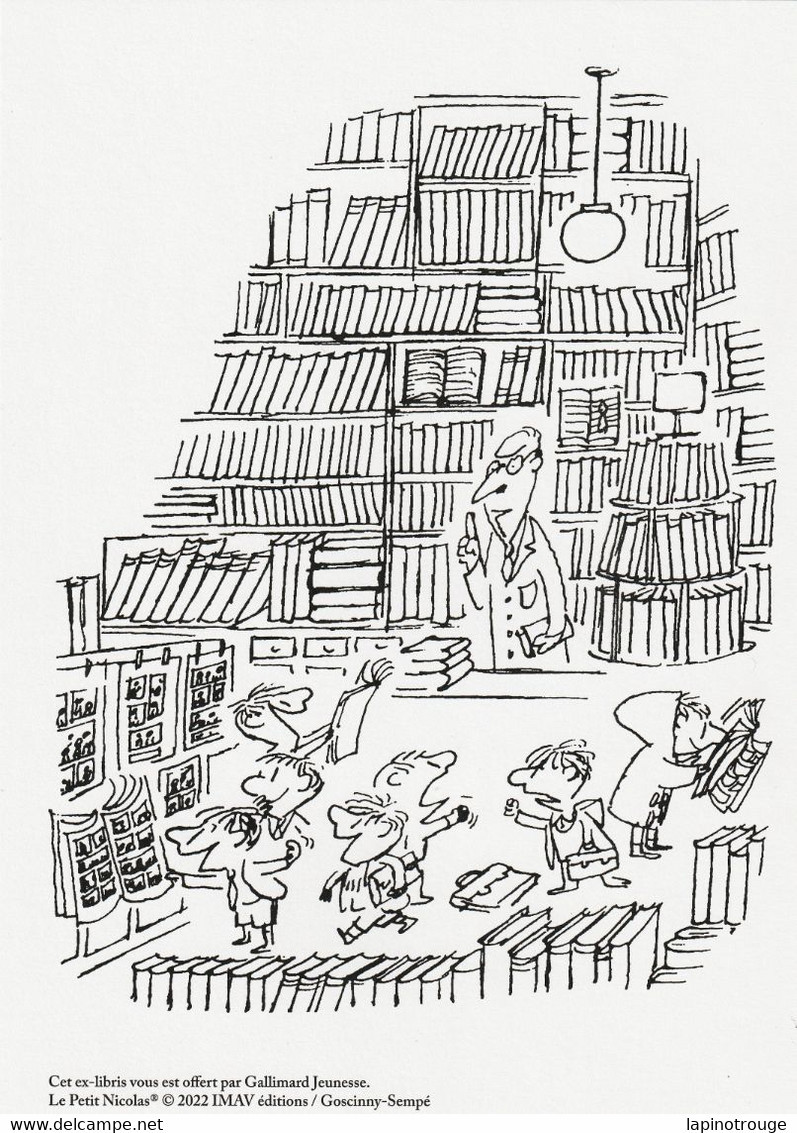 Ex-libris SEMPE Gallimard 2022 (Le Petit Nicolas - Illustrators S - V