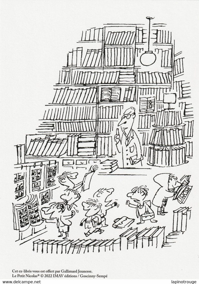 Ex-libris SEMPE Gallimard 2022 (Le Petit Nicolas - Illustratori S - V