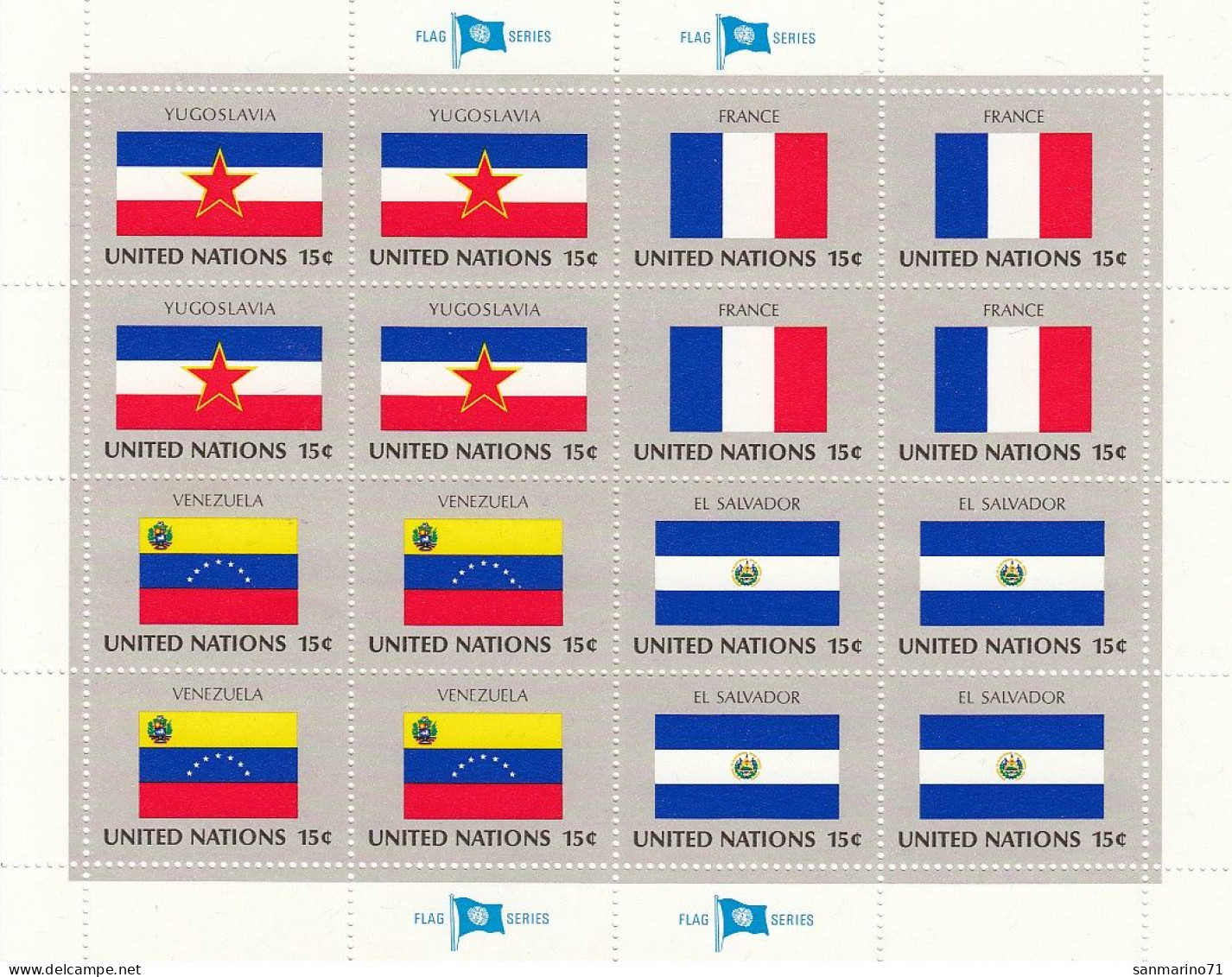 UNITED NATIONS New York 356-359,unused - Blocs-feuillets
