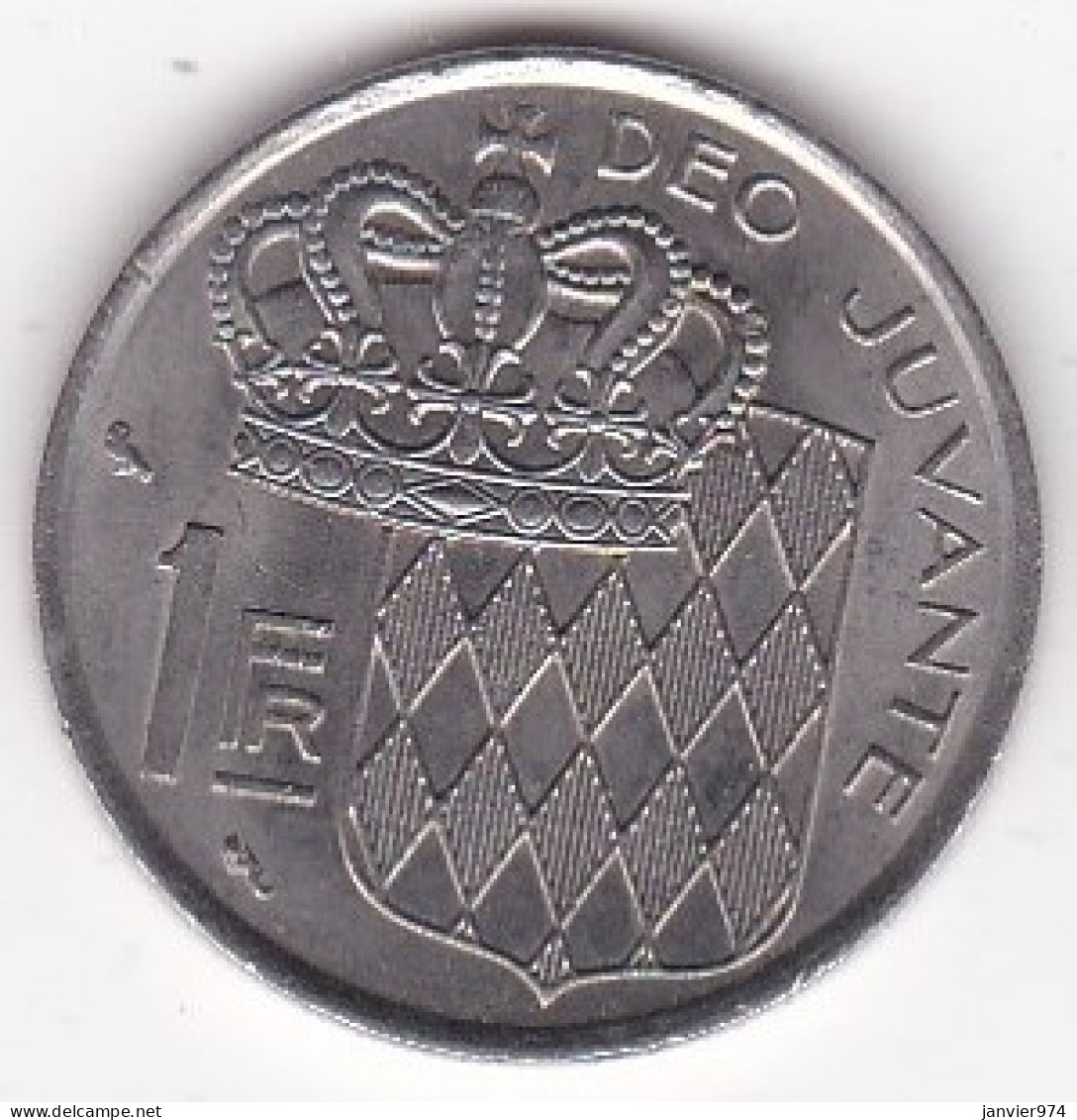 Monaco . 1 Franc 1974 Rainier III, En Nickel - 1960-2001 Nieuwe Frank
