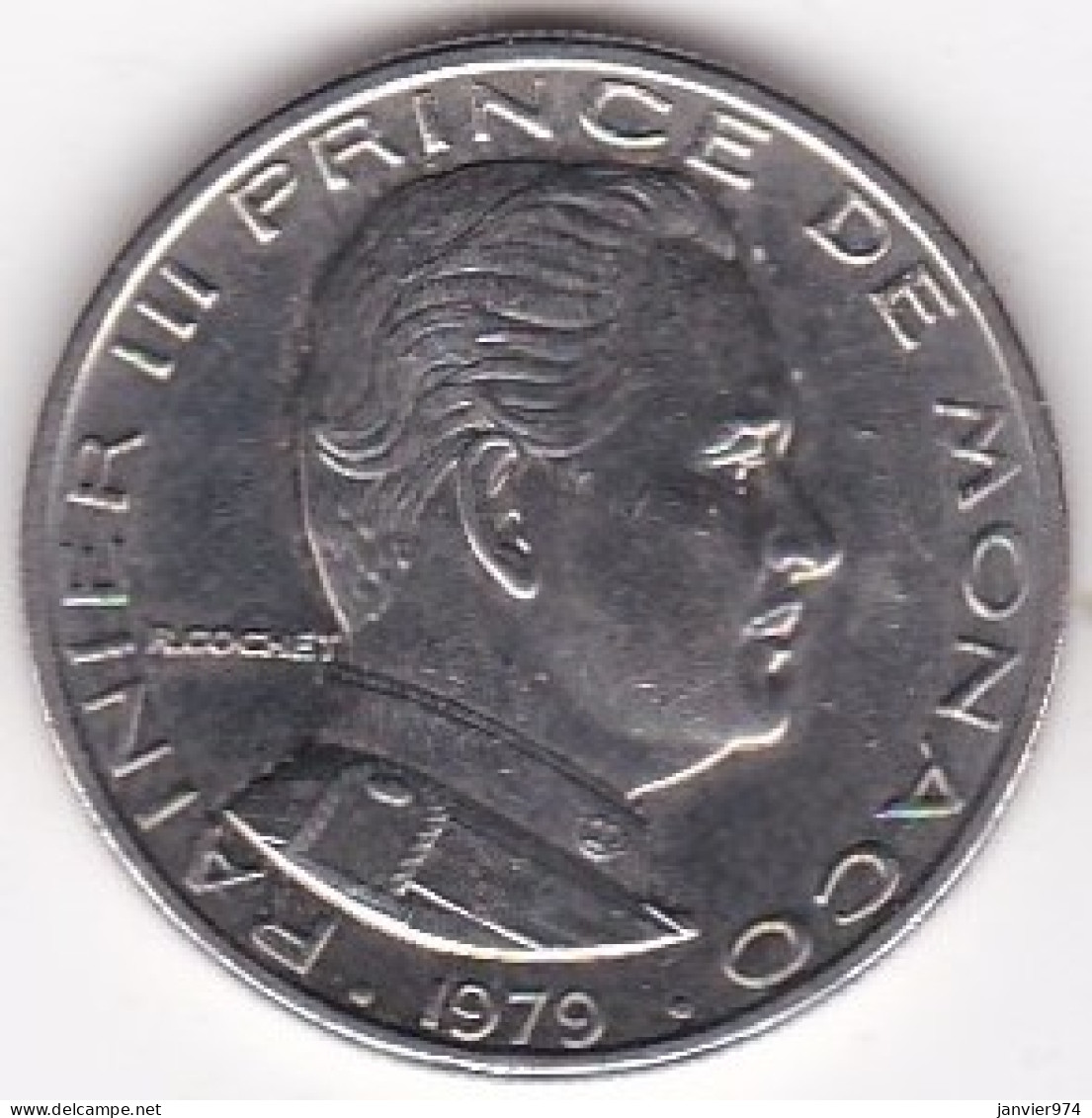 Monaco . 1 Franc 1979 Rainier III, En Nickel - 1960-2001 Nouveaux Francs