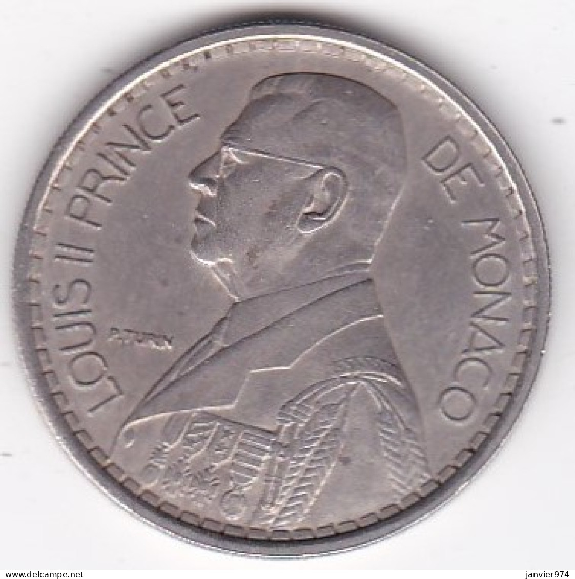 Monaco. 20 Francs 1947. Louis II, En Cupronickel - 1922-1949 Louis II.