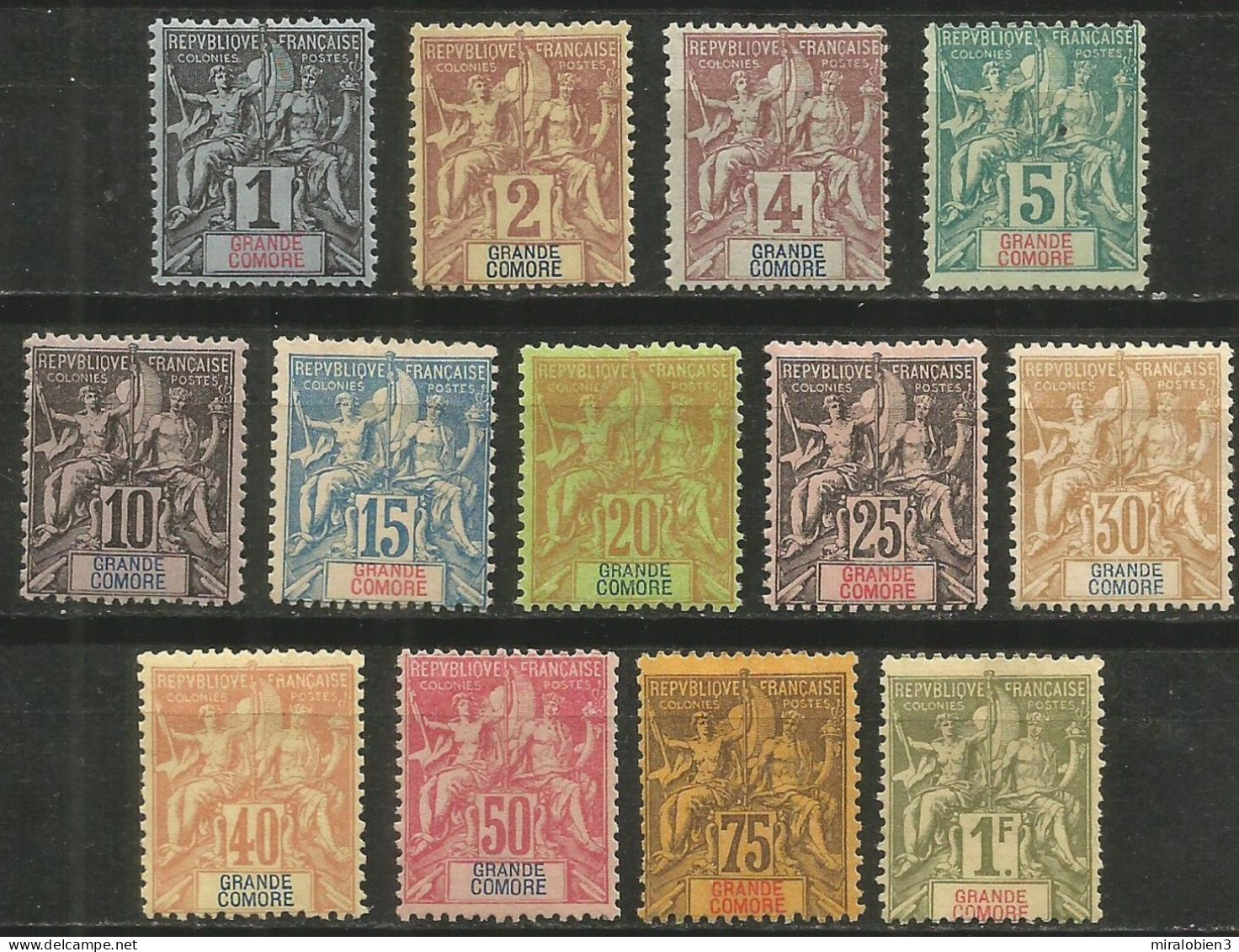 GRAN COMORE YVERT NUM. 1/13 SERIE COMPLETA NUEVA LA MAYORIA SIN GOMA - Unused Stamps