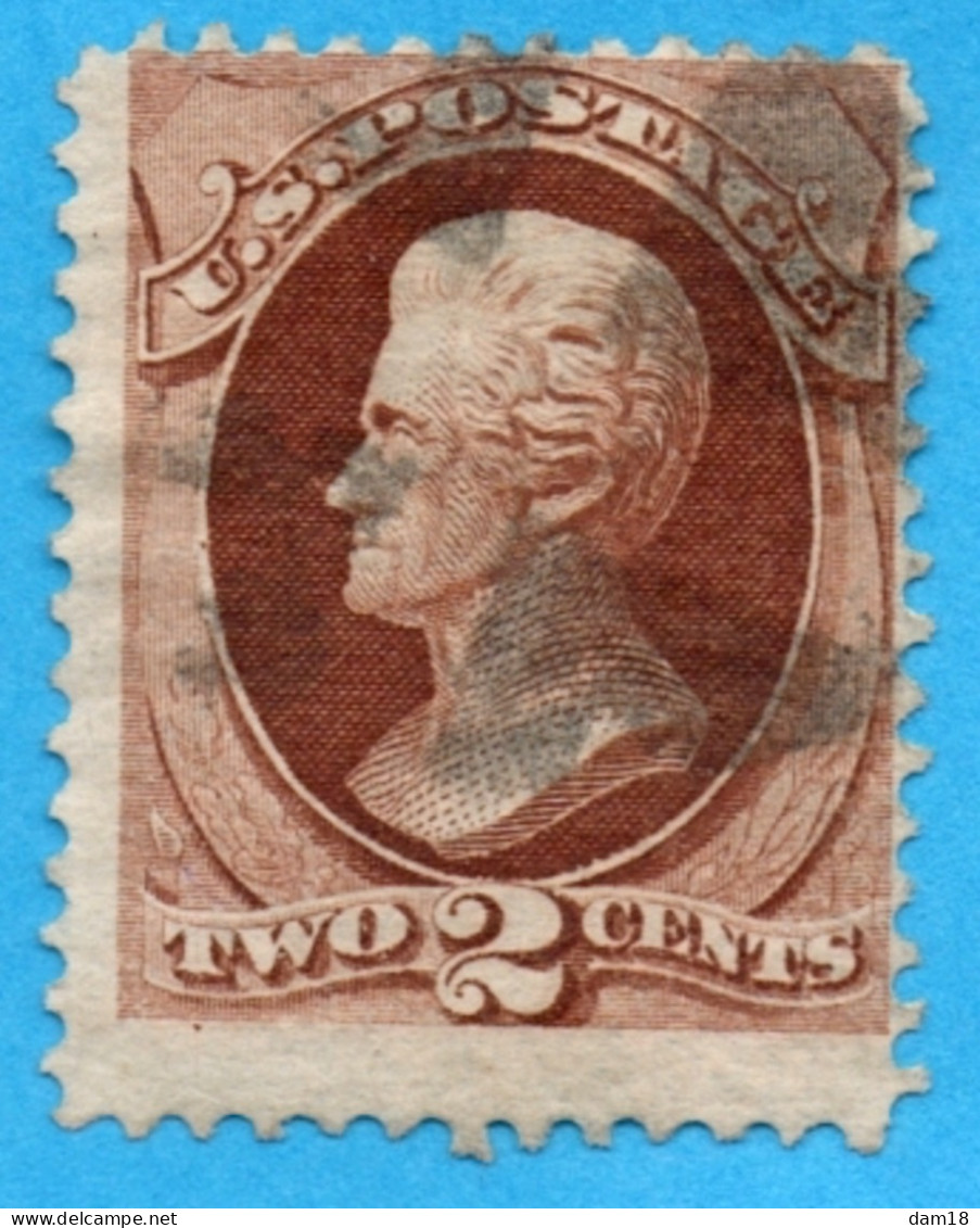 USA N° 40 (YT) N° 135 (SCOTT) 2 C. BRUN ANDREW JAKSON TBE PHOTOS R/V - Used Stamps