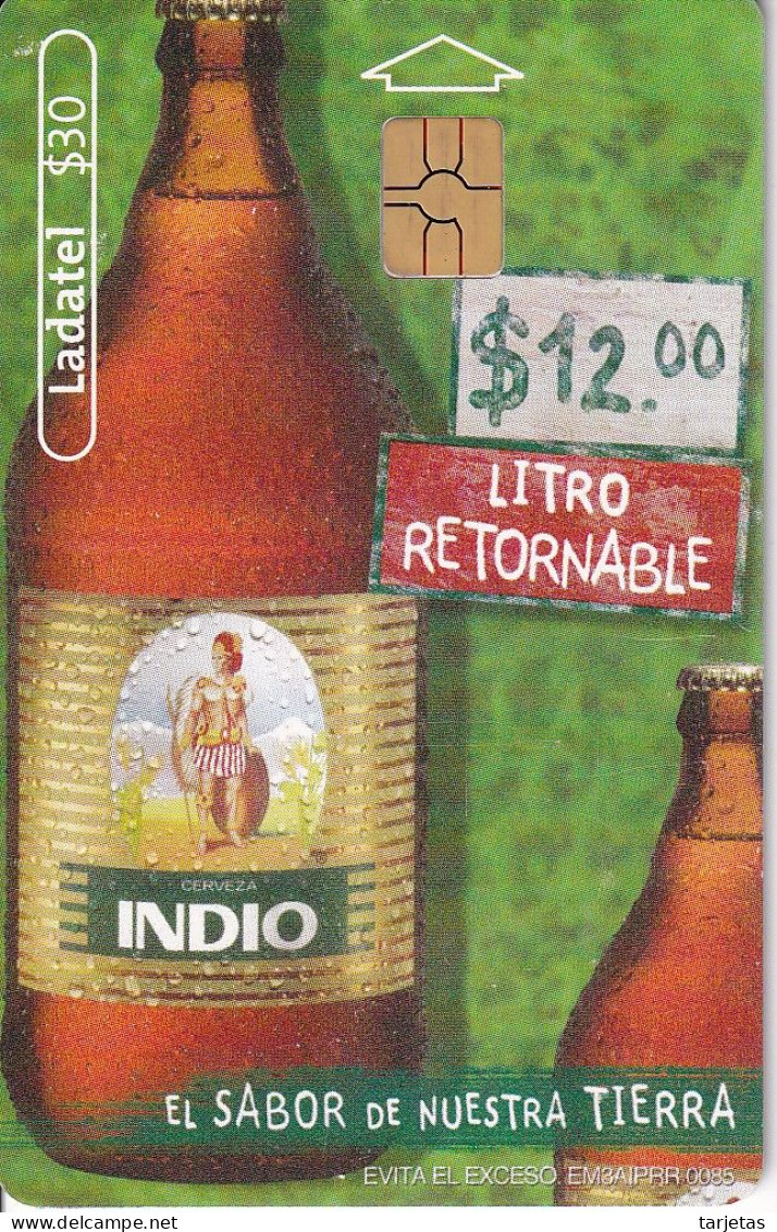 TARJETA DE MEXICO DE CERVEZA INDIO BOTELLA (BEER) - Food