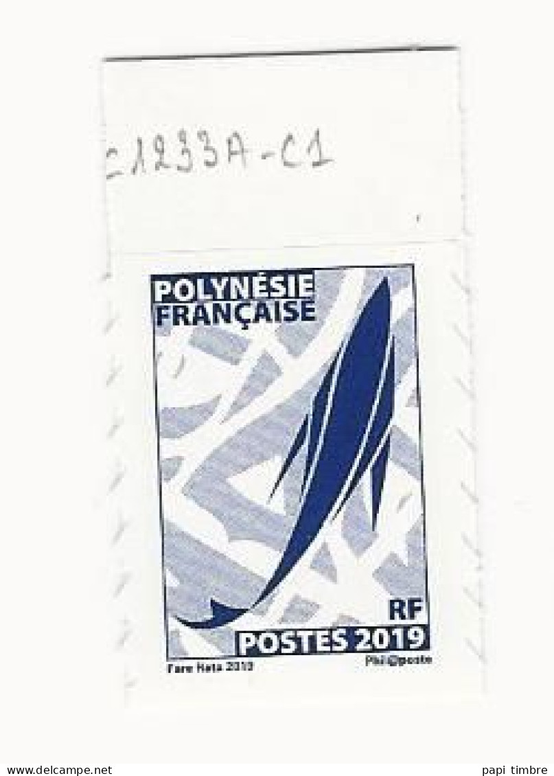 Polynésie - 2019 Série Courante. Emblème Postal - N°1233A ** - Neufs