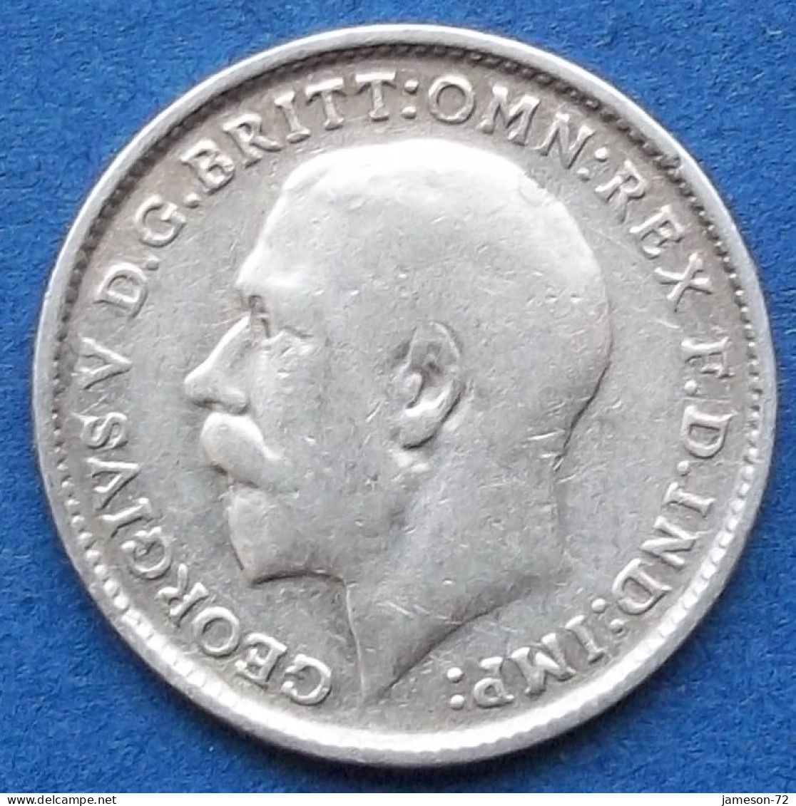 UK - Silver 3 Pence 1913 KM# 813 George V (1910-1936) - Edelweiss Coins - Autres & Non Classés