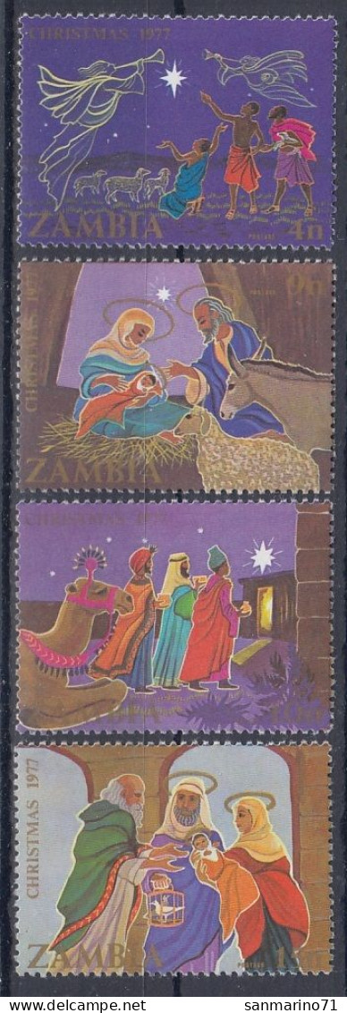 ZAMBIA 189-192,unused,Christmas 1977 (**) - Zambia (1965-...)