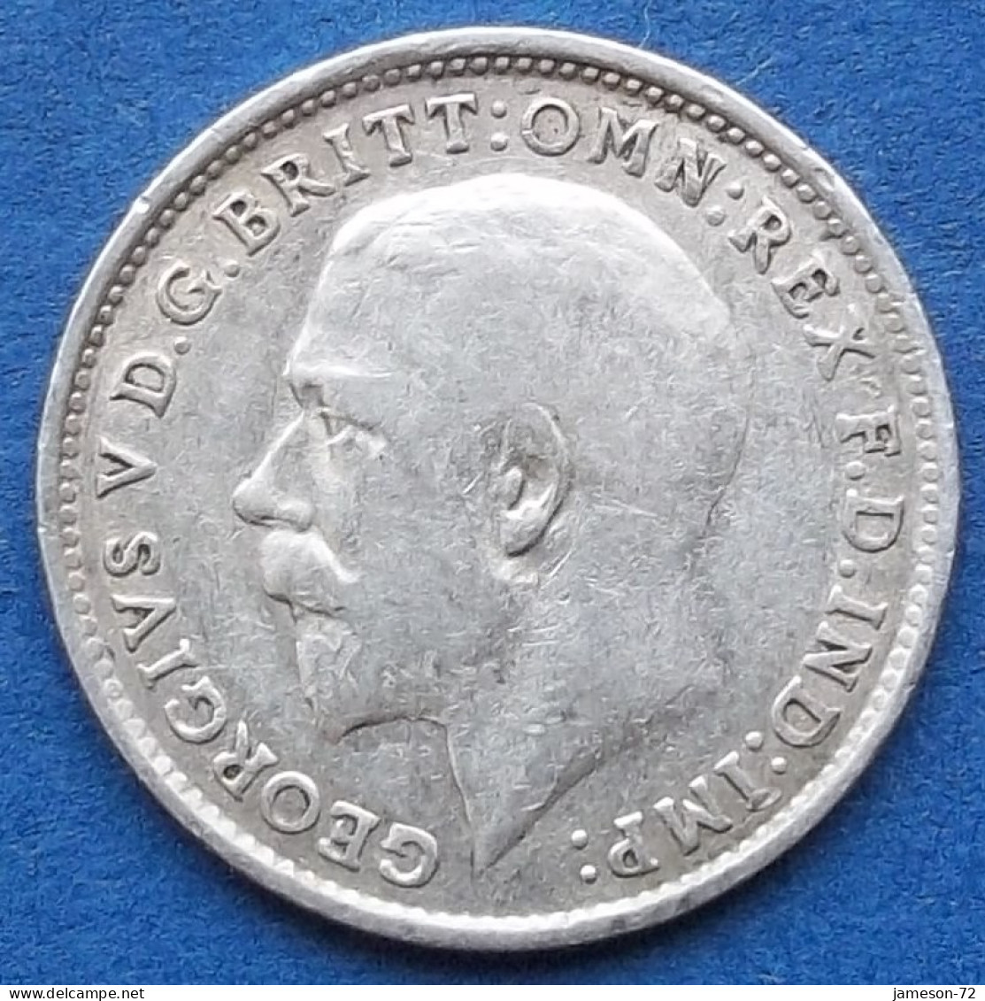 UK - Silver 3 Pence 1916 KM# 813 George V (1910-1936) - Edelweiss Coins - Autres & Non Classés