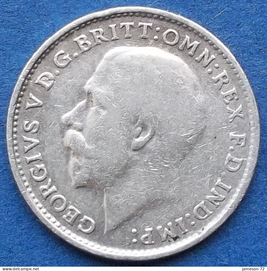 UK - Silver 3 Pence 1918 KM# 813 George V (1910-1936) - Edelweiss Coins - Otros & Sin Clasificación