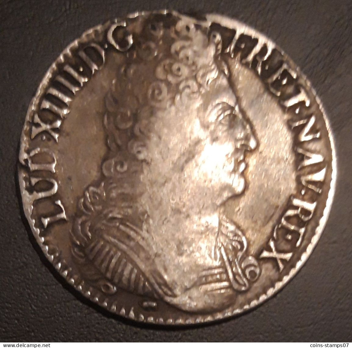 France - Louis XIV - Ecu Aux Trois Couronnes 1709 P Dijon - R2 - 1643-1715 Luigi XIV El Re Sole