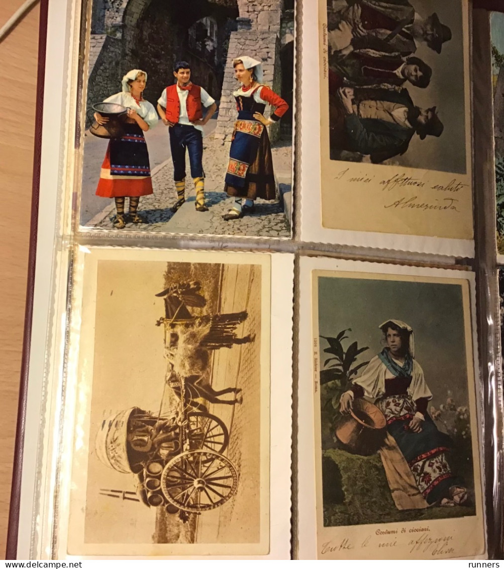 Costumi tradizionali collezione 105 cartoline