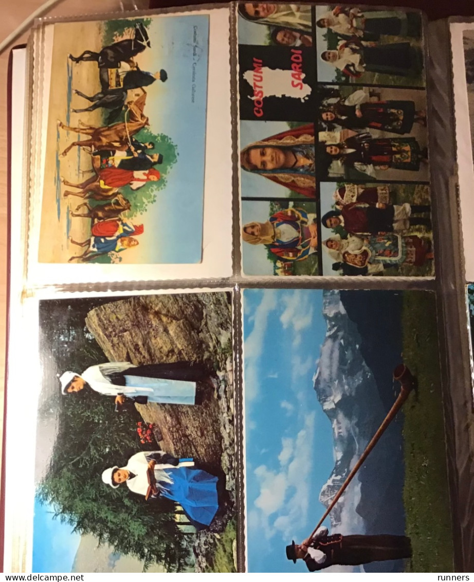 Costumi tradizionali collezione 105 cartoline