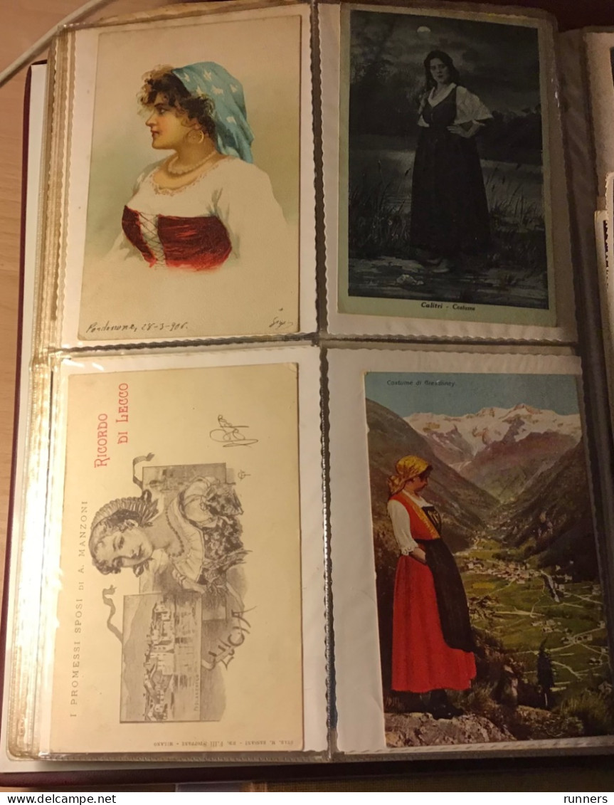 Costumi tradizionali collezione 105 cartoline