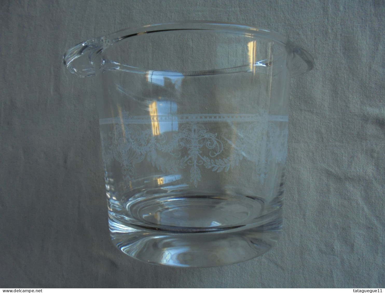 Vintage - Seau à Glaçons En Verre France - Glas & Kristall