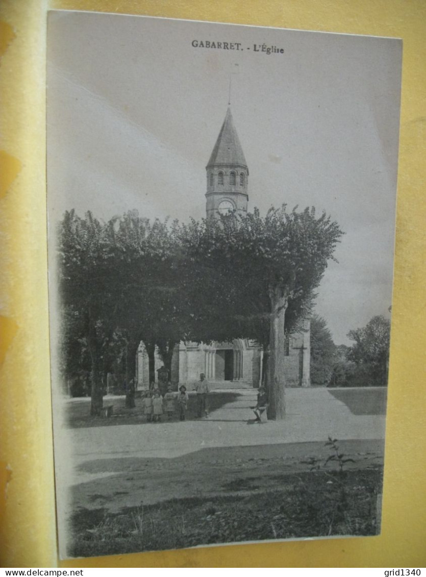 40 1150 CPA - VUE LEGENDE DIFFERENTE N° 1 - 40 GABARRET - L'EGLISE - Gabarret