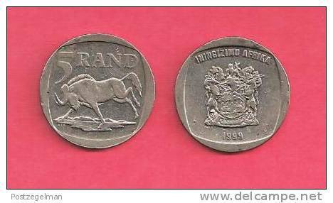 SOUTH AFRICA  1999 Nicely Used 5 Rand Coin Nr. 140, C1325 - South Africa