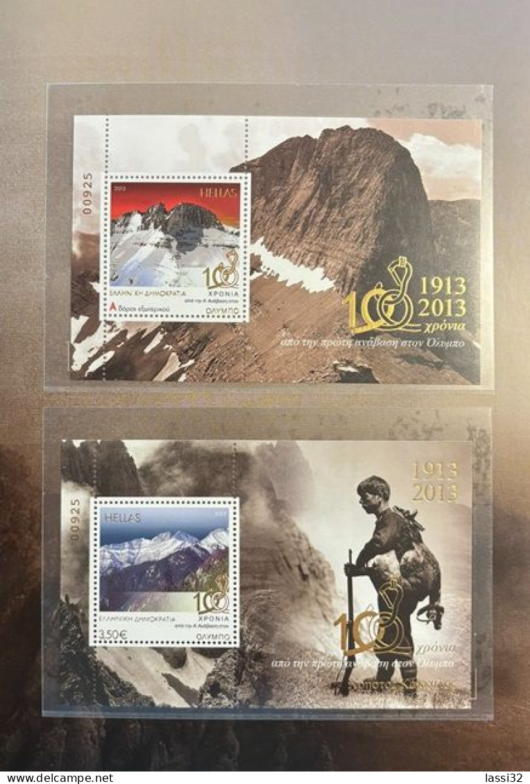 GREECE,  2013 100 Years Mt. Olympus First Ascent Miniature Sheets (NR 0925), MNH - Ongebruikt