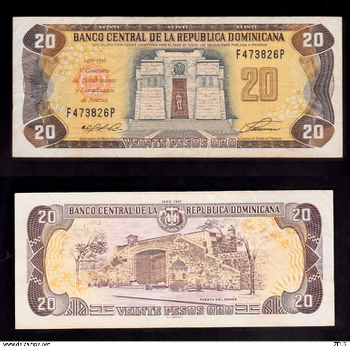 REPUBBLICA DOMINICANA 20 PESOS ORO 1992 PIK 139  QSPL - Dominicana