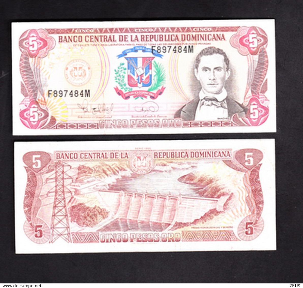 REPUBBLICA DOMINICANA 5 PESOS ORO 1995 PIK 147 BB - Dominicaanse Republiek