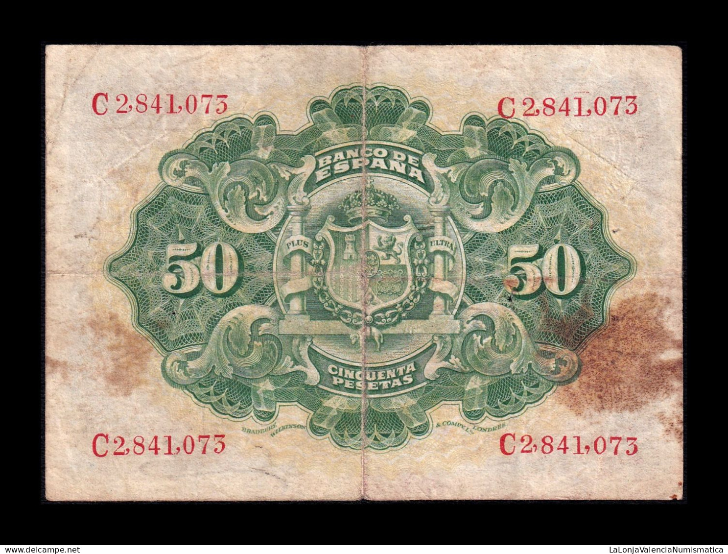 España Spain 50 Pesetas Alegorias 1906 Pick 58a Serie C Bc/Mbc F/Vf - 50 Pesetas