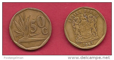 SOUTH AFRICA, 2007, 2 Off Nicely Used Coins 50 Cent C2084 - South Africa