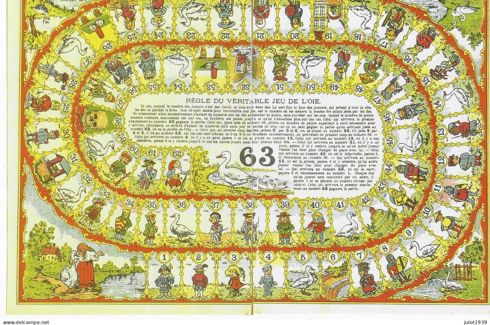 JEU De L' OIE . Très Très Ancien . THEME = L' ARMEE Dans Le Temps . 58 X 36 CM . - Otros & Sin Clasificación