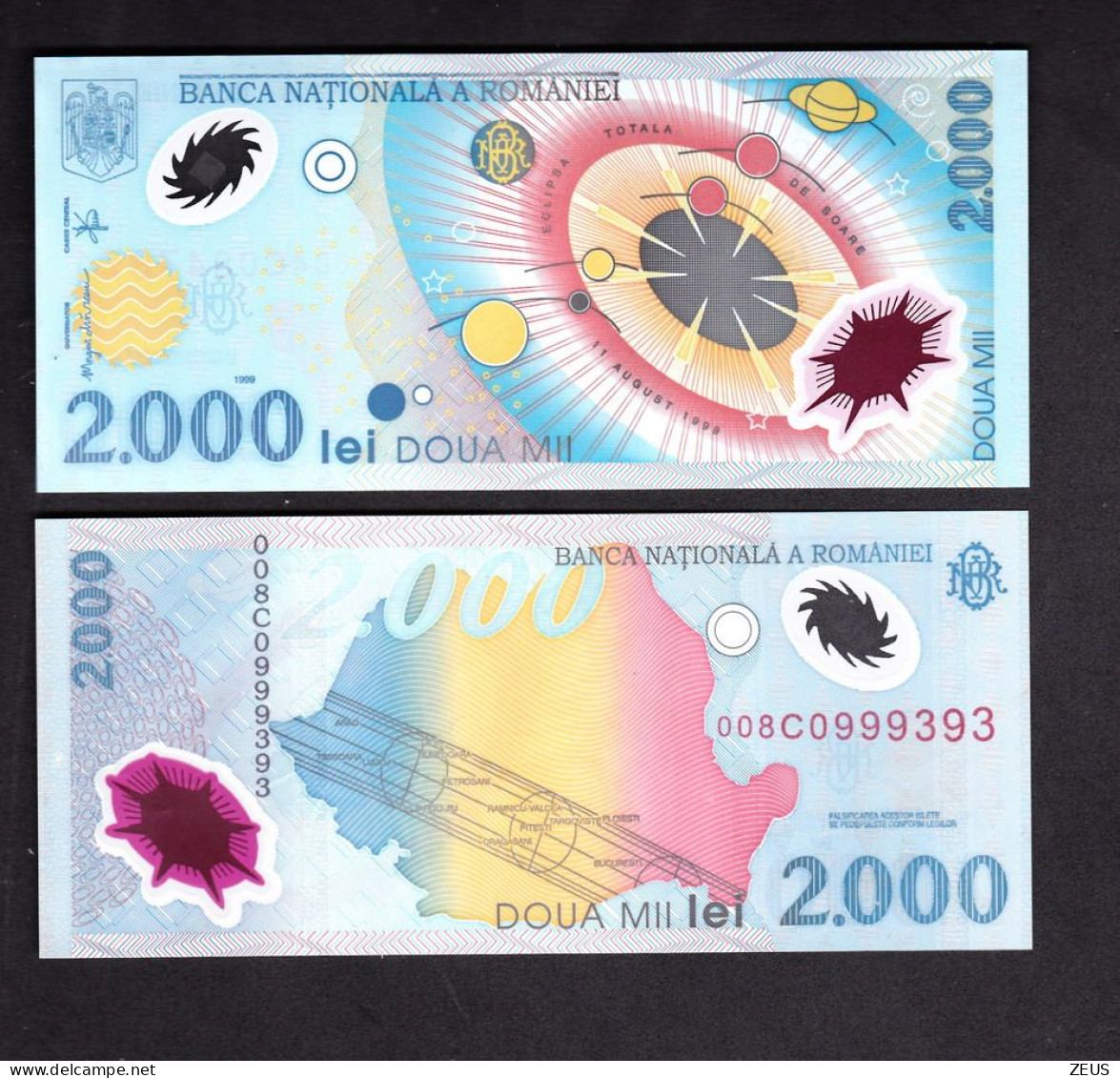 ROMANIA 2000 LEI 1999 PIK 111A FDS - Roumanie