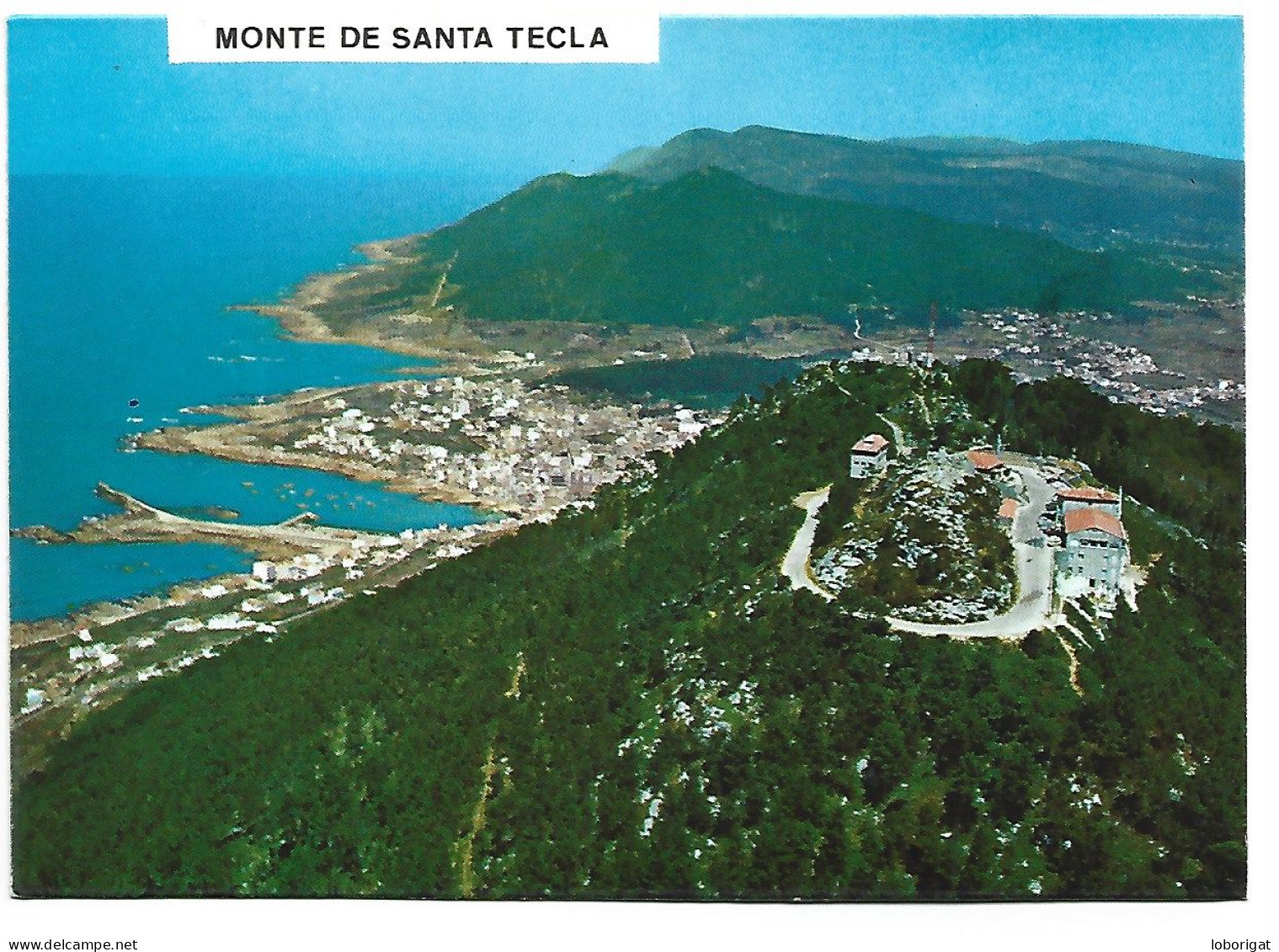 VISTA AEREA CON EL MONTE DE SANTA TECLA / AERIAL VIEW.- LA GUARDIA / PONTEVEDRA / GALICIA.- ( ESPAÑA) - Pontevedra