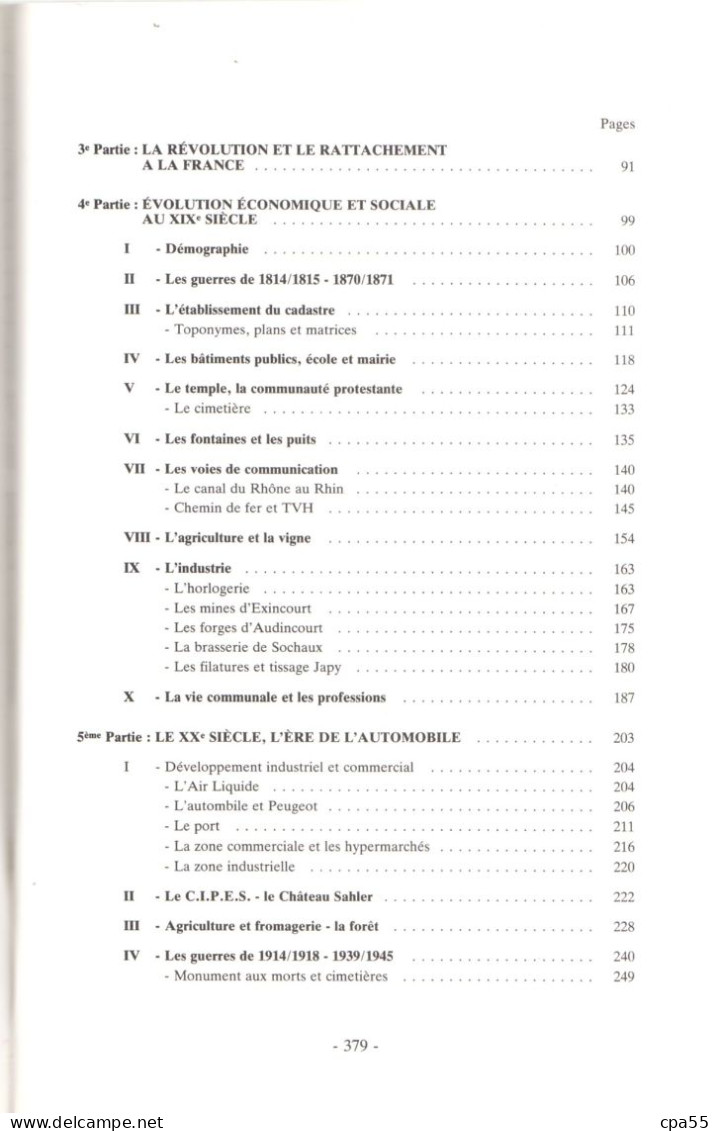 EXINCOURT  -  UN VILAGE...Origine Et Développement Par Daudey, Paris Et Philippe - Franche-Comté