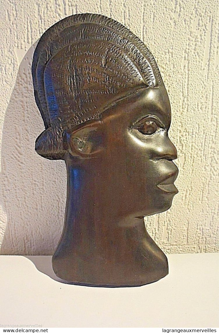 C25 Ancien Masque Africain Tribal Congo - Afrikanische Kunst