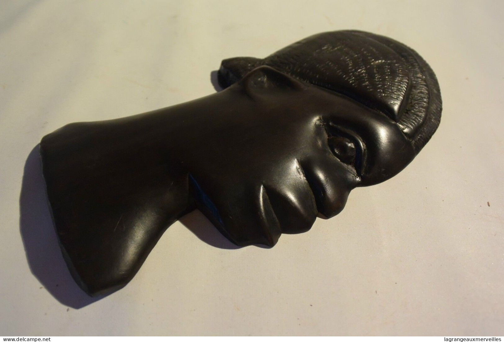 C25 Ancien Masque Africain Tribal Congo - Afrikanische Kunst