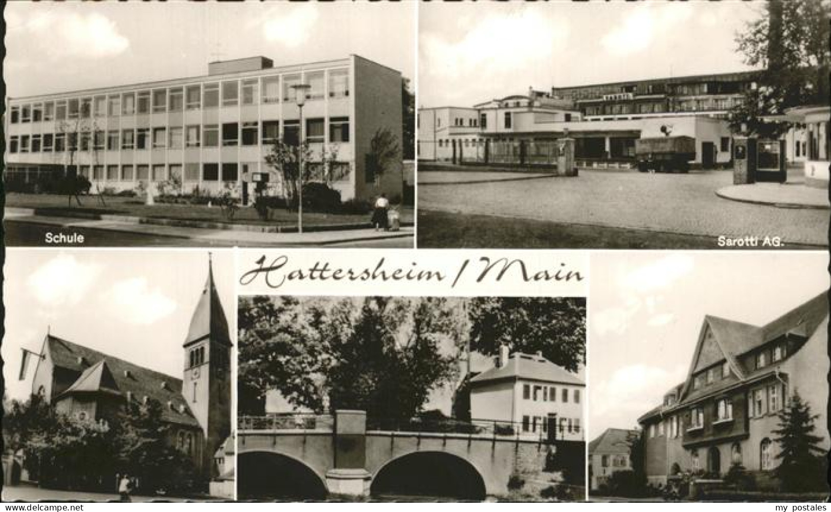 41273430 Hattersheim Main Schule Sarotti AG Kirche Hattersheim Main - Hattersheim