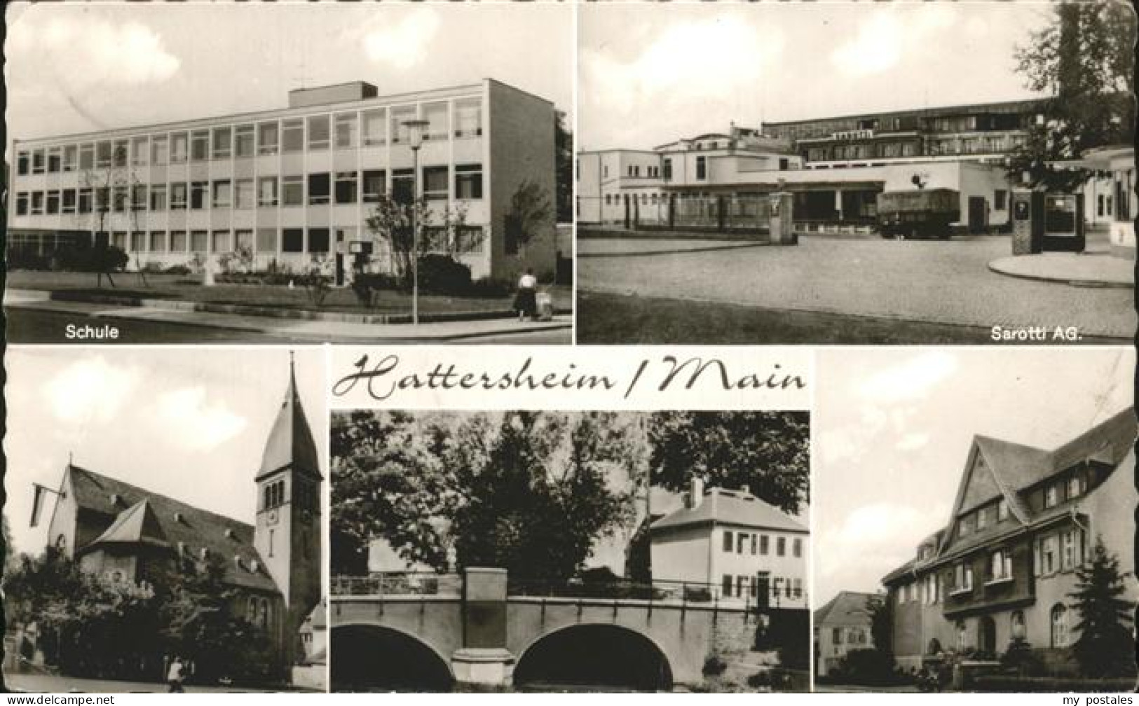 41273429 Hattersheim Main Schule Sarotti AG Kirche Hattersheim Main - Hattersheim