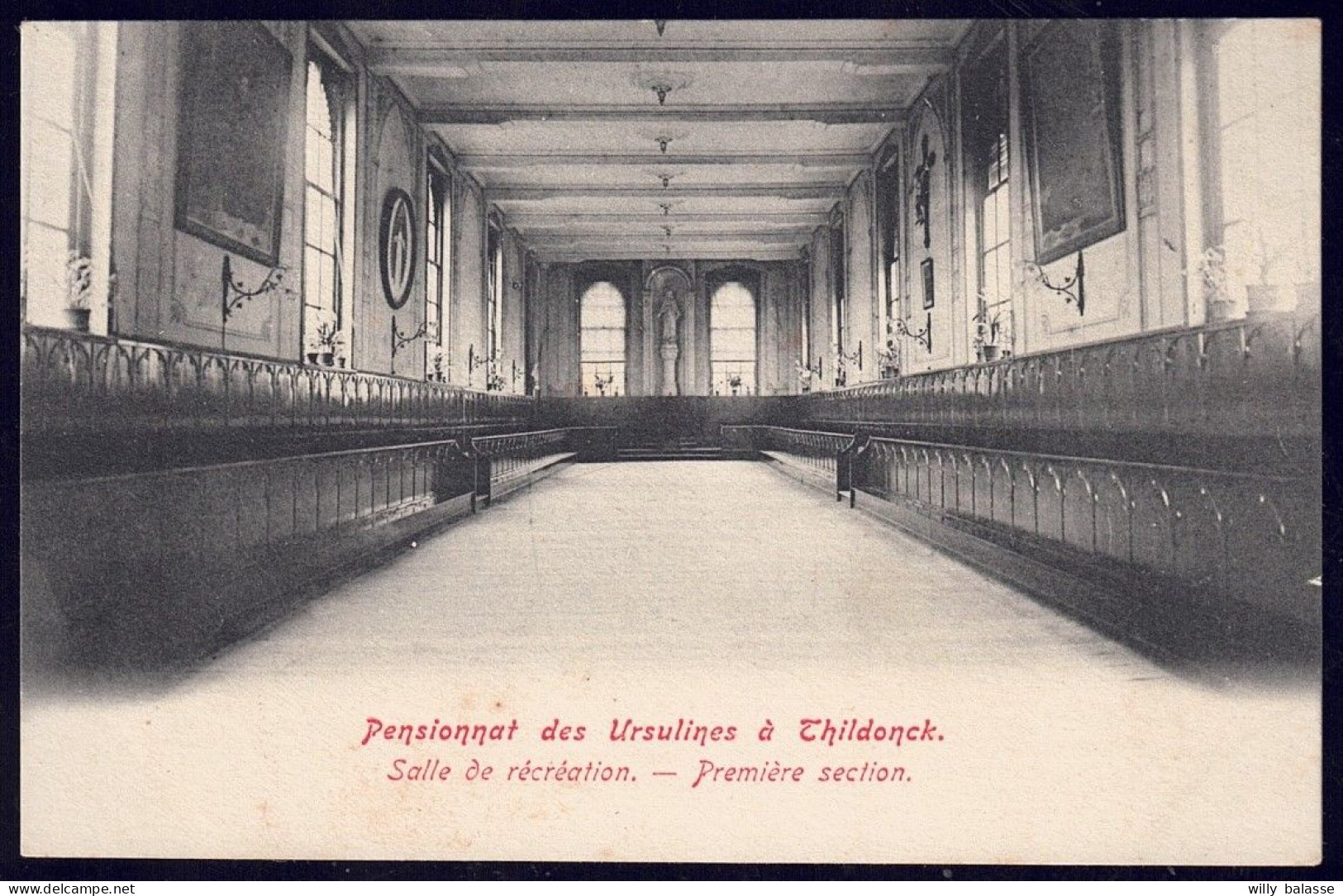 +++ CPA - THILDONCK - Pensionnat Des Ursulines - Salle De Récréation - Première Section   // - Haacht