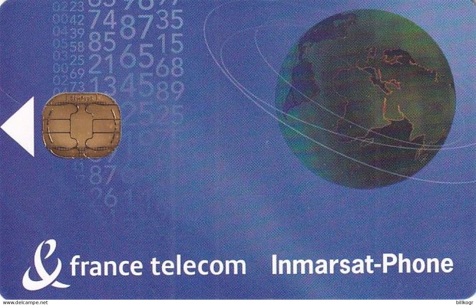 FRANCE - Globe, France Telecom Inmarsat Phone, Satellite Phonecard, Used - Autres & Non Classés