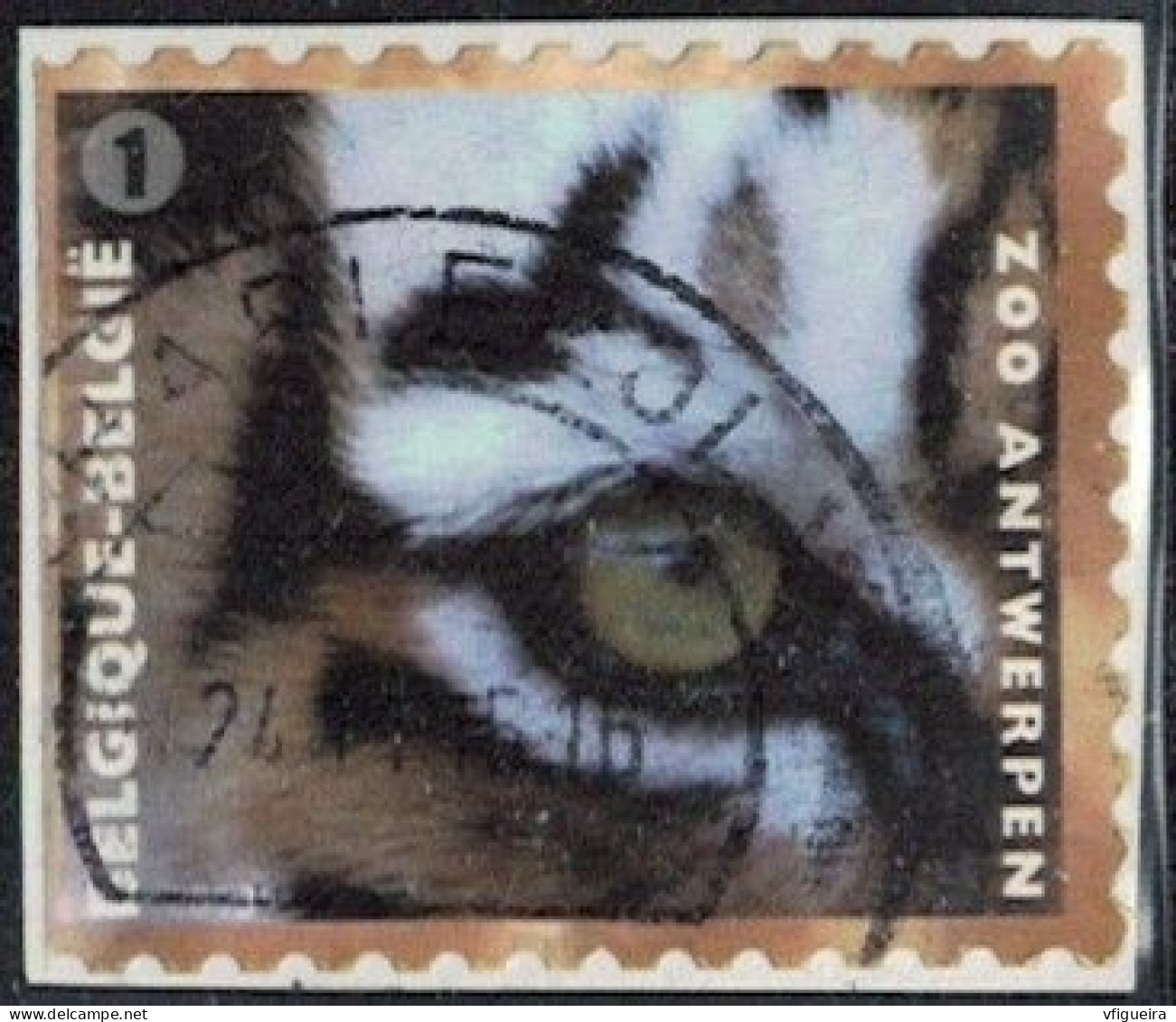 Belgique 2013 Oblitéré Used Animal Tigre Panthera Tigris Y&T BE 4326 SU - Usados