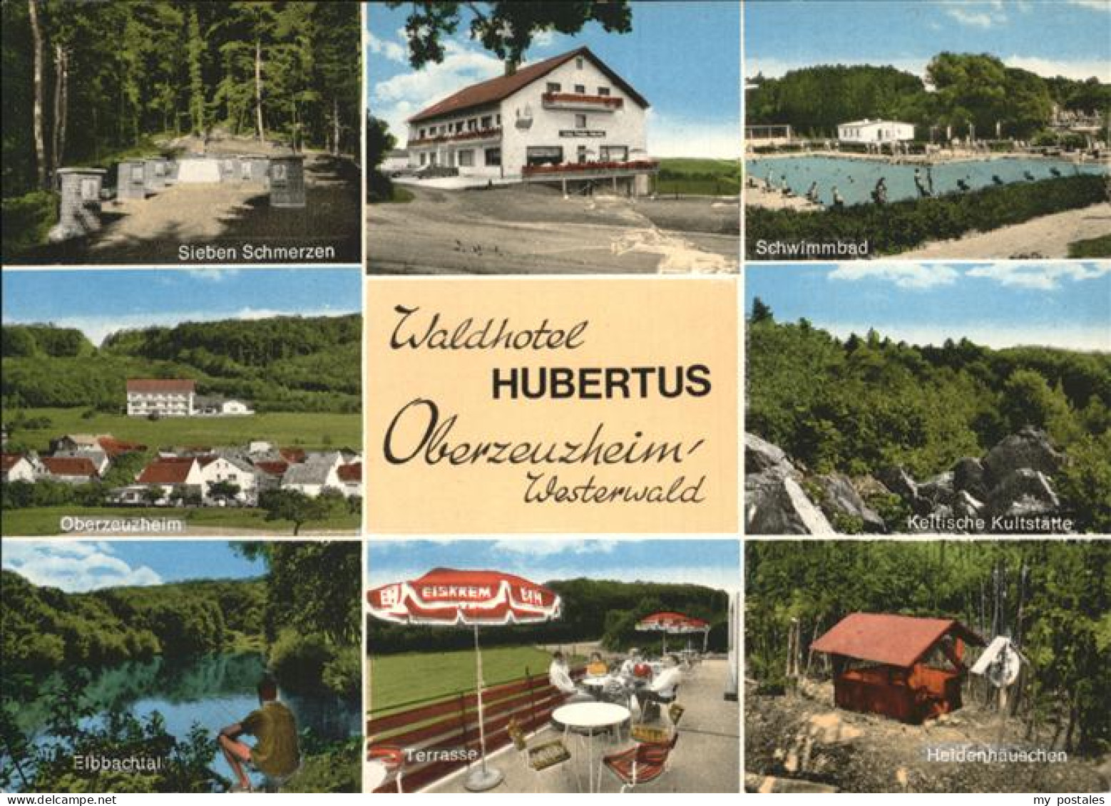 41272965 Oberzeuzheim Schwimmbad Heidenhaeuschen Waldhotel Hubertus Oberzeuzheim - Hadamar