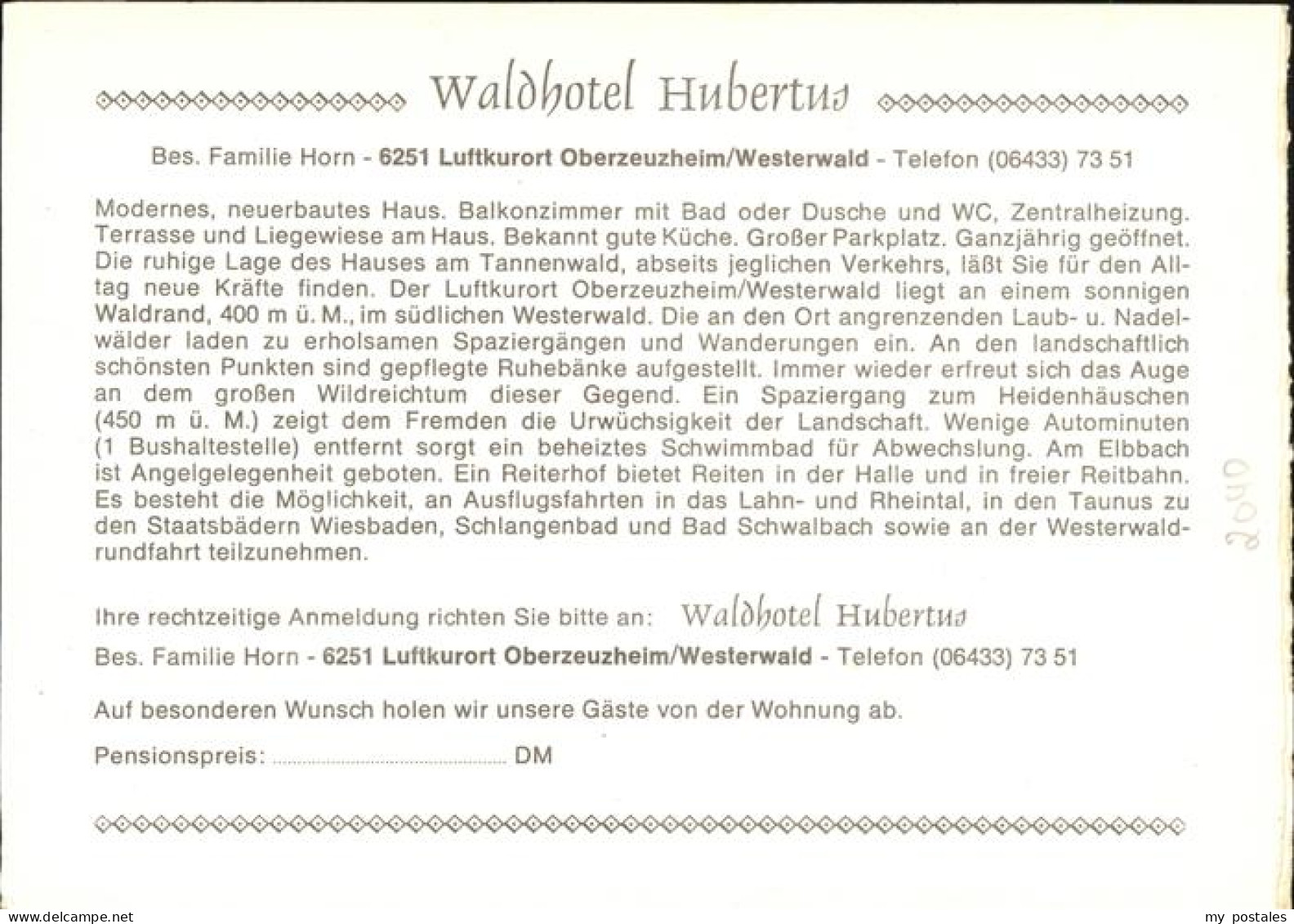 41272878 Oberzeuzheim Waldhotel Hubertus Oberzeuzheim - Hadamar