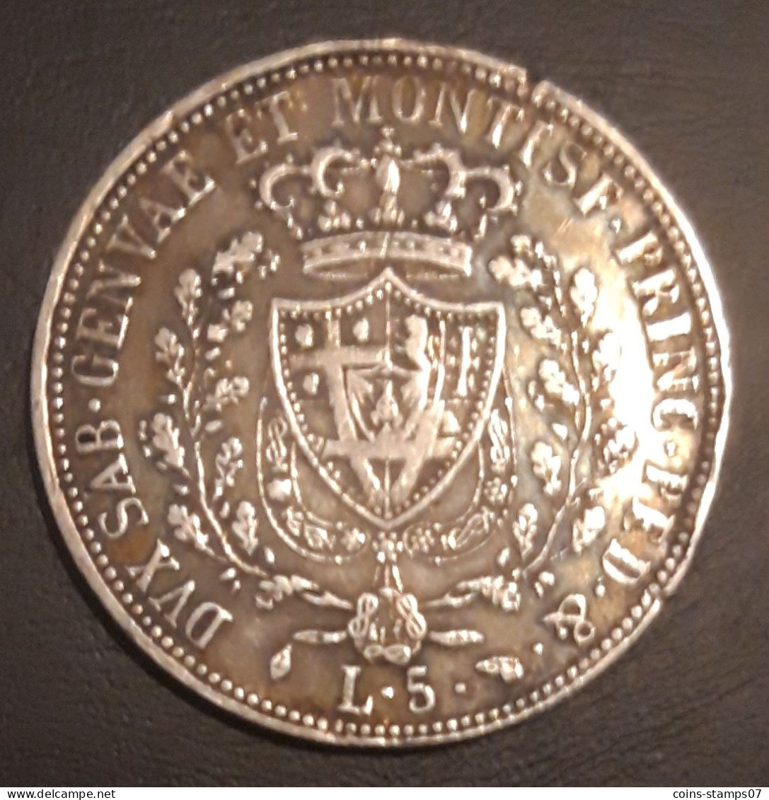 Italie - Charles Félix - 5 Lire 1826 Turin - Otros & Sin Clasificación