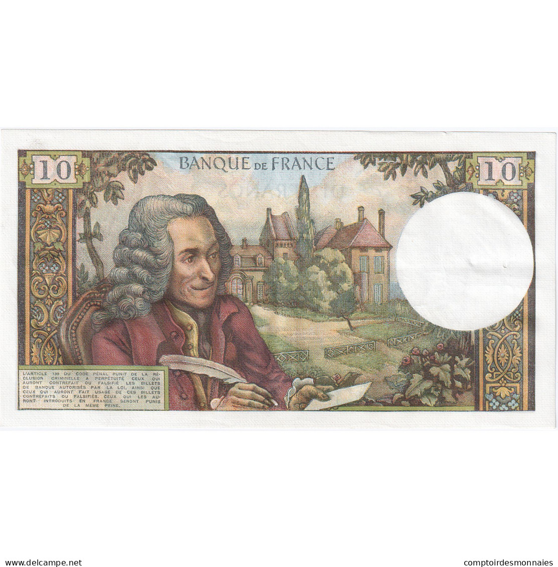 France, 10 Francs, Voltaire, 1968, N.420, SUP, Fayette:62.33, KM:147c - 10 F 1963-1973 ''Voltaire''