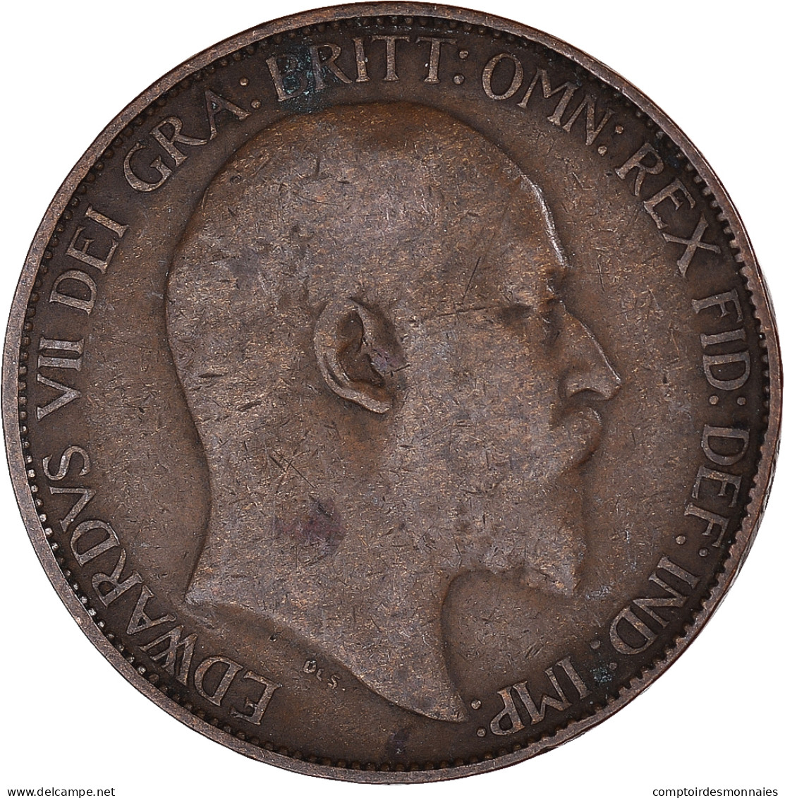 Monnaie, Grande-Bretagne, 1/2 Penny, 1909 - C. 1/2 Penny