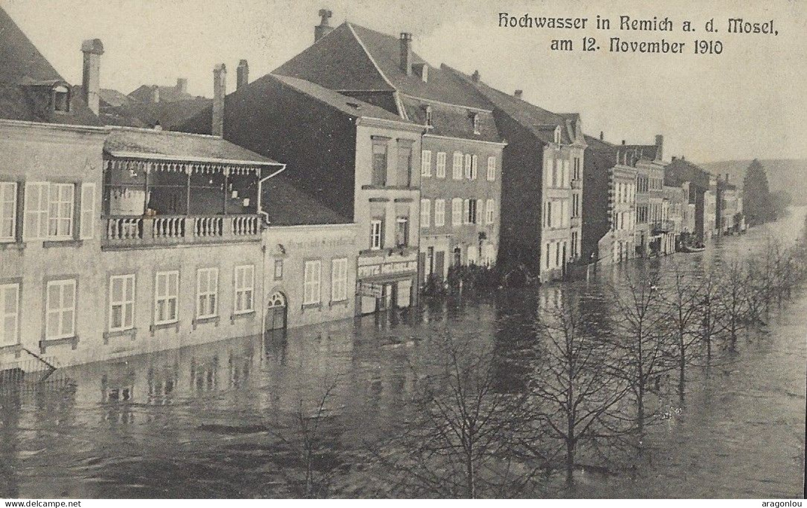 Luxembourg - Luxemburg - REMICH - HOCHWASSER IN REMICH A.d. MOSEL Am 12. November 1910 ( Marktplatz ) - Remich