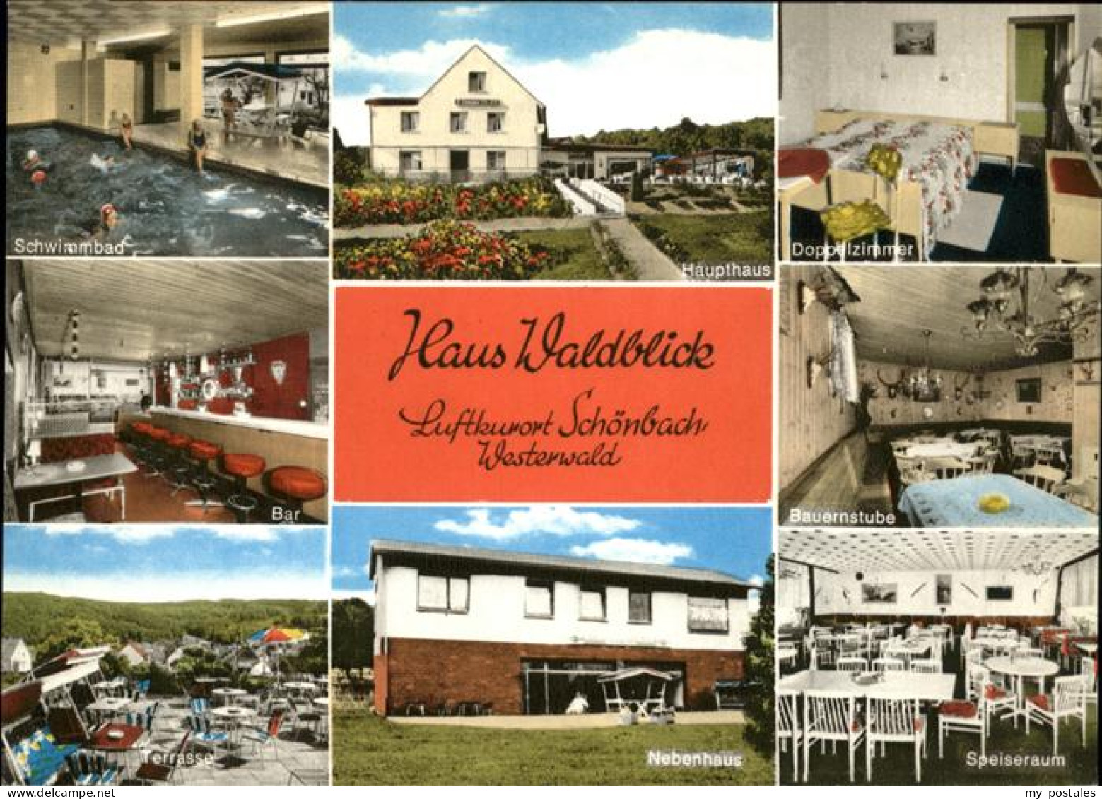 41272592 Schoenbach Dillkreis Pension Restaurant Haus Waldblick Schoenbach - Herborn