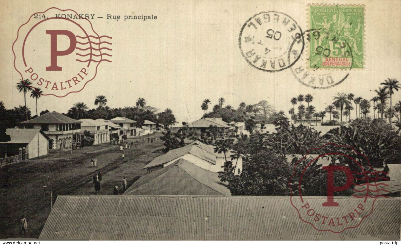 GUINEA FRANCESA. KONAKRY RUE PRINCIPALE - Guinée Française