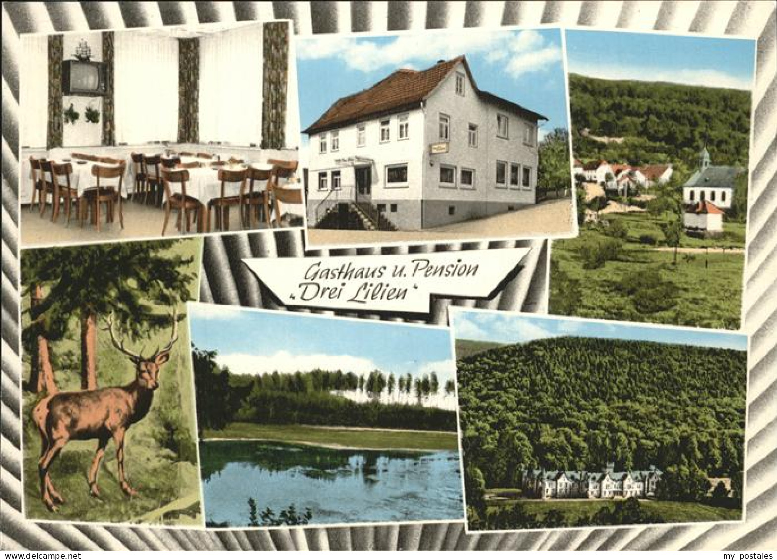 41272442 Hesselbach Gummersbach Gasthaus Pension Drei Lillien Reh Peisel - Gummersbach